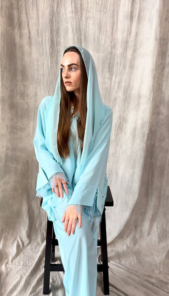 Yara Abaya - Baby Blue