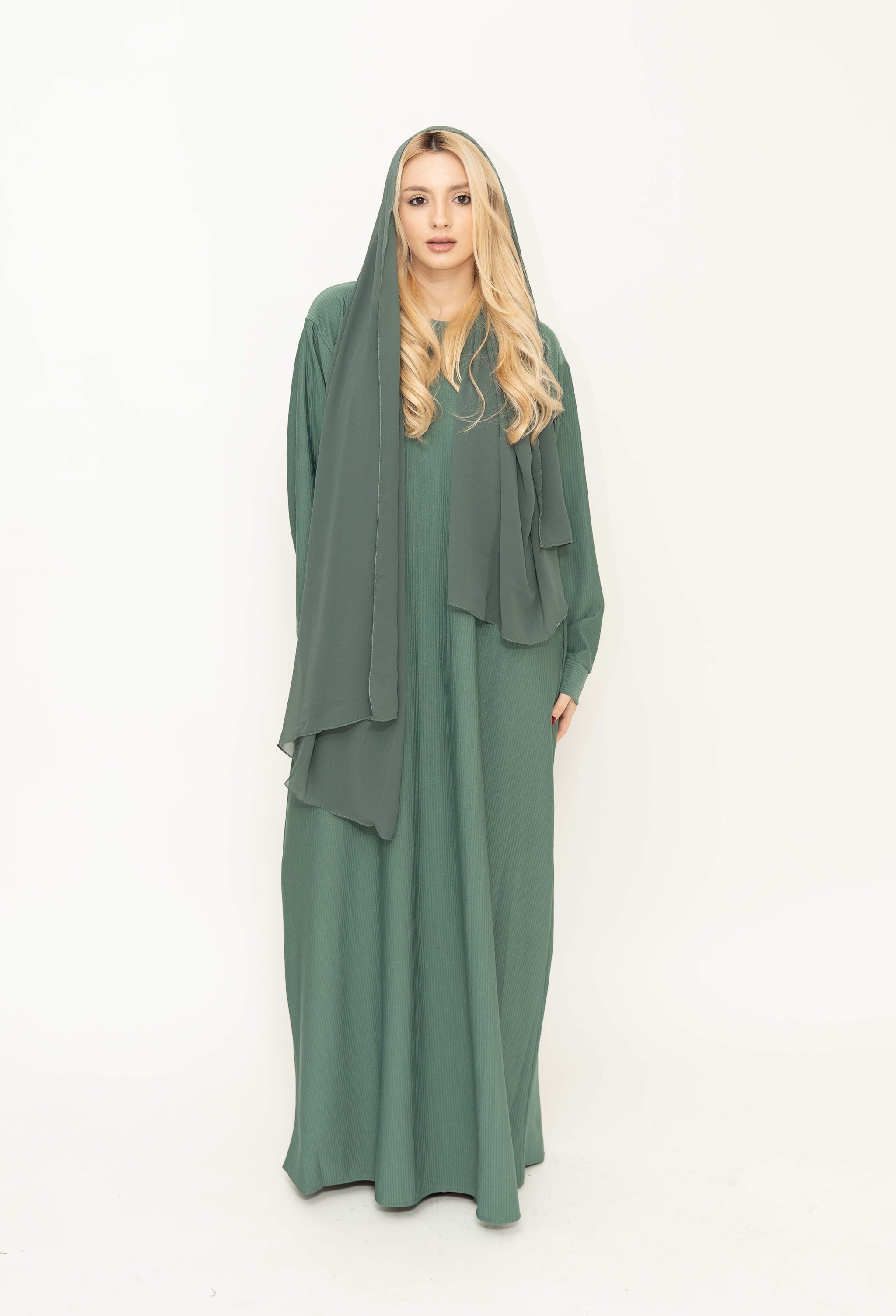葉 aya Aya Abaya - Winter Green – Pakistella Shop