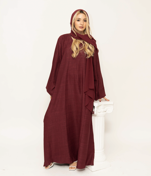 Linen - Burgundy